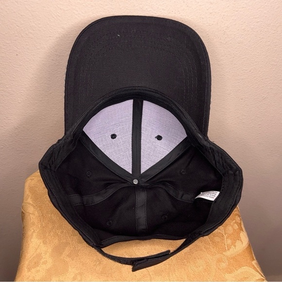 BLACK STUDDED SPARKLE WOMENS HAT BIKER GOTH PUNK SILVER - Picture 9 of 10